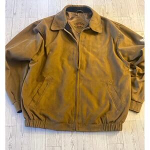 Cutter & Buck Men’s Brown Full Zip Jacket Size M Classic Bomber Style